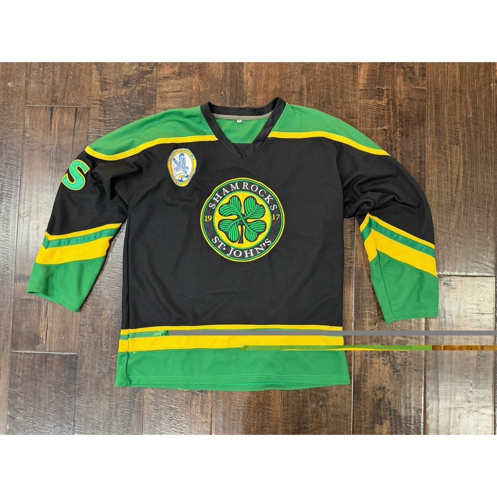 #3 Rhea Hockey Jersey St John's Shamrocks‎ Ice Hockey Shirts Size XL